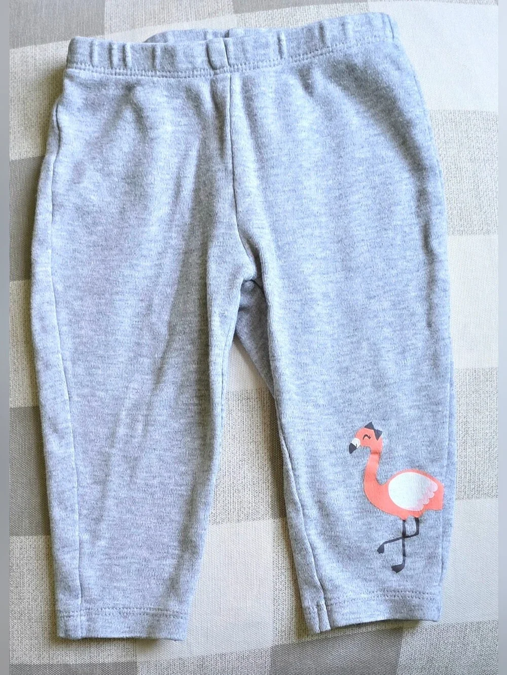 Gray Baby Girl Leggings Pink Flamingo 9 Months Carter's Bow